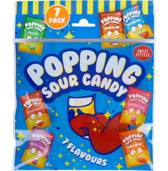 POPPING SOUR CANDY - 7 Flavours 35g